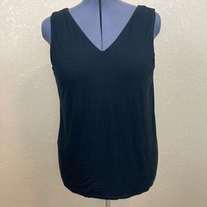 Soma Essential T Stretch rayon jersey V neck double thick fits like 2X or 3X
